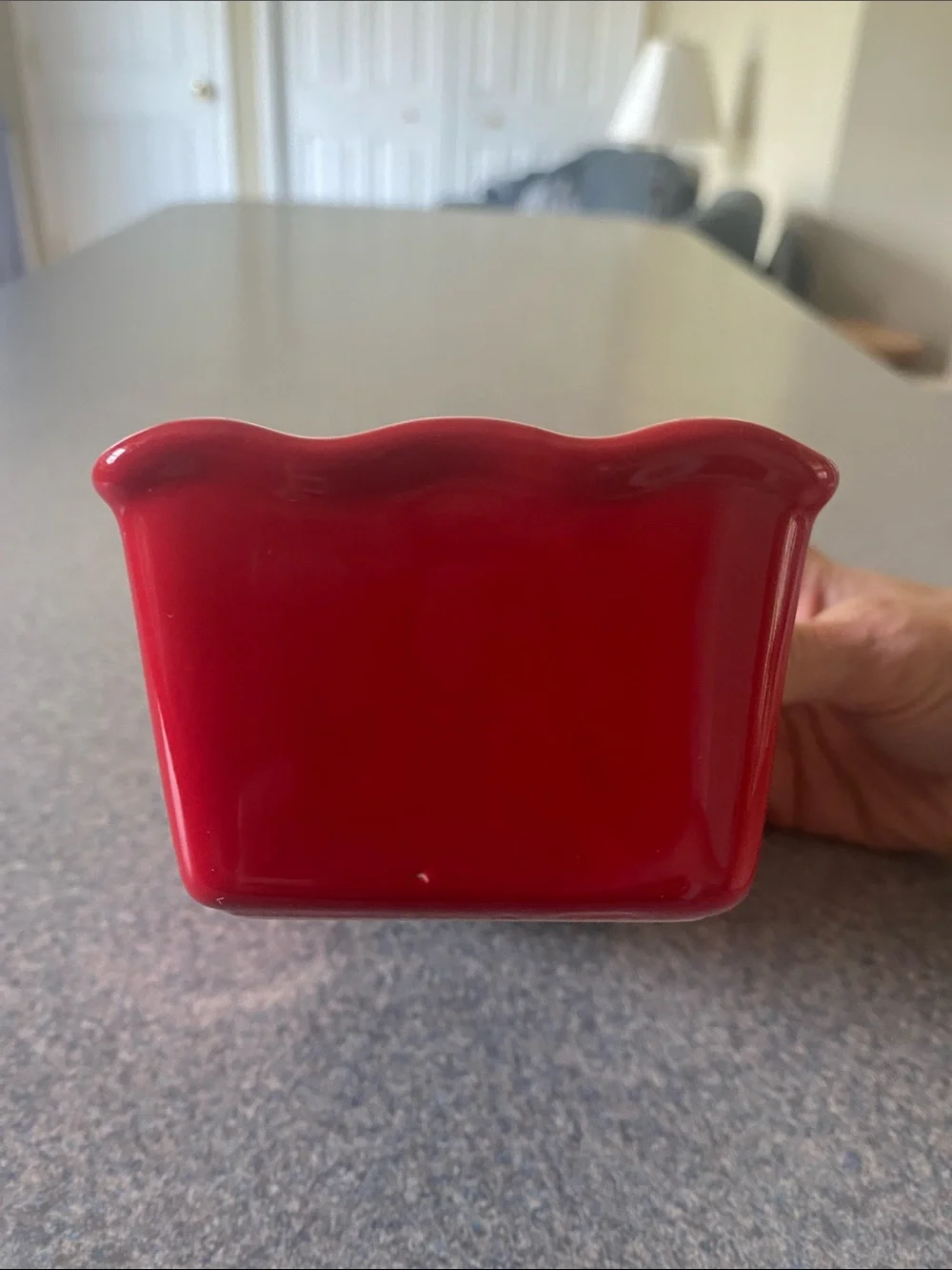 Red Ceramic 'Sing to the Lord' Loaf Pan - Inspirational Bakeware